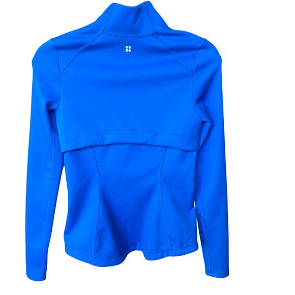 Sweaty Betty Power Boost Workout Full Zip Track Jacket Oxford Blue Size XS - Picture 2 of 7